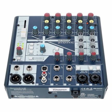 Mixer audio Soundcraft Notepad-8FX a 8 canali con Low-Cut e equalizzatore a 3 bande - immagine 4