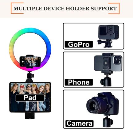 Photo Booth Rotante RGB Macchina a Rotazione Continua Foto e Video 360° Ring Light Vetro Luminoso FlightCase Incluso - immagine 4