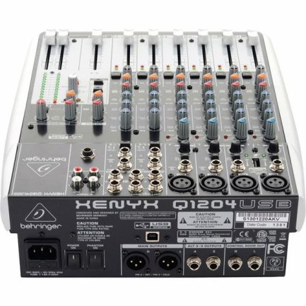 Mixer Audio Behringer Xenyx Q1204USB a 12 canali con fader da 60mm - immagine 4