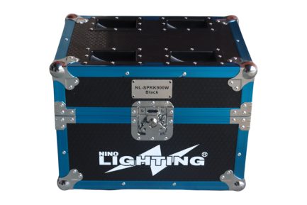 Coppia Sparkular 900W Limited Edition BLACK Spark Machine con Flightcase e ruote per il trasporto NLIGHTING® - immagine 6