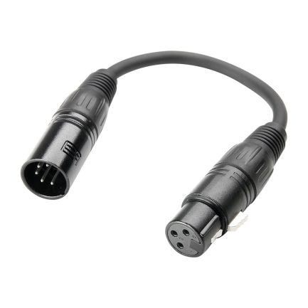 Cavo DMX Adam Hall Cables 3 STAR DGF 0020 con XLR 3 poli femmina e XLR 5 poli maschio