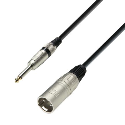 Cavo sbilanciato Adam Hall Cables 3 STAR MMP 0300 con Jack da 6,3mm e XLR maschio da 3 mt