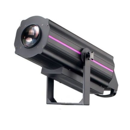 Faro seguipersona con LED da 350 W e ruota colori completo di Baule FlightCase