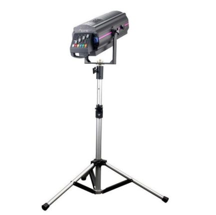 Faro seguipersona con LED da 350 W e ruota colori completo di Baule FlightCase - immagine 3