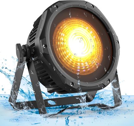 Par LED 100W IP65 RGB con Luce Centrale LED cob Warm Light - immagine 4