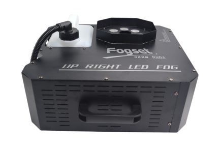 Coppia macchina del fumo verticale 3000w vertical fogger RGBA con flight case - immagine 4