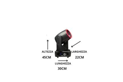 Coppia Mini beam Testa Mobile Liunar Beam 230W con Gobo Prisma Rotante e Ruota Colori WISDOM - immagine 13