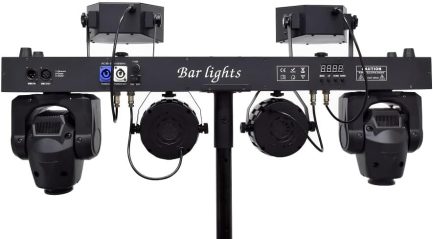 Set-up luci illuminazione Vortex Bar con stativo regolabile e flight case - immagine 2