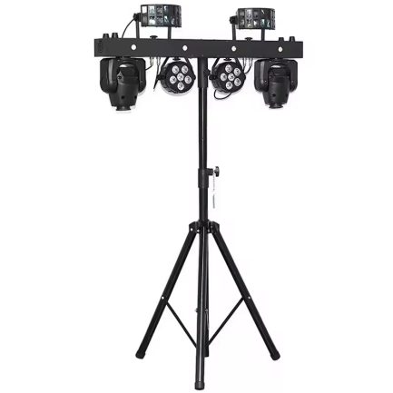 Set-up luci illuminazione Vortex Bar con stativo regolabile e flight case